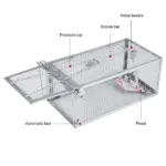 Humane Live Catch Mouse and Rat Trap Cage Reusable Galvanized Steel - Image 7