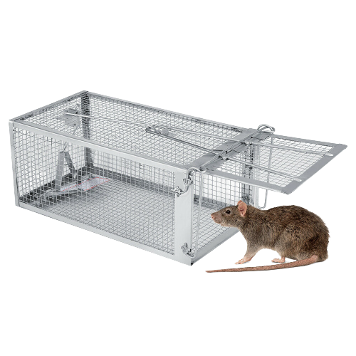 Humane Live Catch Mouse and Rat Trap Cage Reusable Galvanized Steel