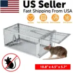 Humane Live Catch Mouse and Rat Trap Cage Reusable Galvanized Steel