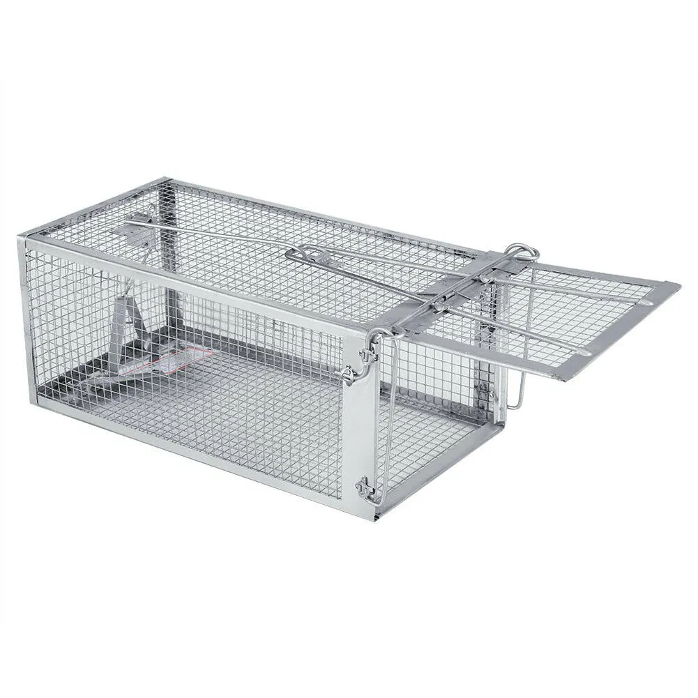 Humane Live Catch Mouse and Rat Trap Cage Reusable Galvanized Steel