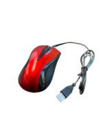 USB 2.0 Wired Optical Mouse with Scroll Wheel Red - Image 3