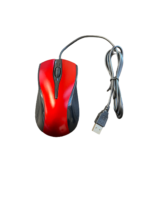 USB 2.0 Wired Optical Mouse with Scroll Wheel Red - Image 4