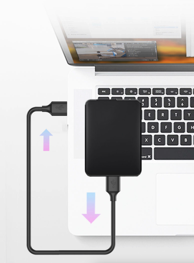 6 Foot USB 3.0 Type-A Male to Male Data Cable, Up to 5Gbps
