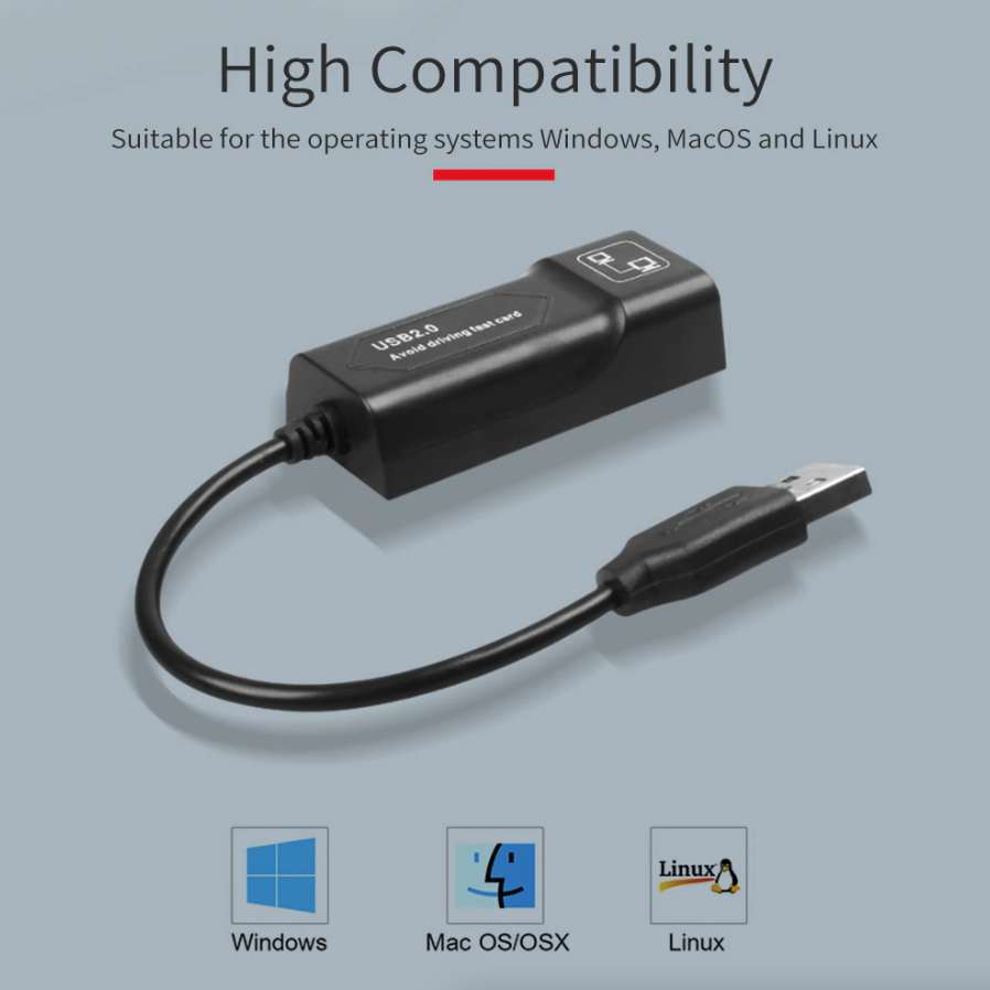 USB 3.0 to Gigabit Ethernet Adapter, 1000Mbps RJ45