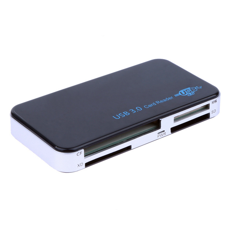 USB 3.0 6 in 1 Memory Card Reader for CF SD microSD XD M2 and MS Cards