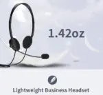 USB Computer Headset with Noise Reducing Microphone for Calls and Chat - Image 6