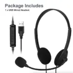 USB Computer Headset with Noise Reducing Microphone for Calls and Chat - Image 3