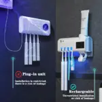 UV Toothbrush Holder with Automatic Toothpaste Dispenser - Image 5
