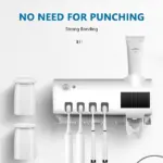 UV Toothbrush Holder with Automatic Toothpaste Dispenser - Image 12