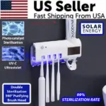 UV Toothbrush Holder with Automatic Toothpaste Dispenser