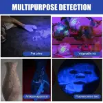 100 LED 395nm UV Blacklight Flashlight for Inspection - Image 5