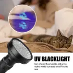 100 LED 395nm UV Blacklight Flashlight for Inspection - Image 8