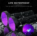 100 LED 395nm UV Blacklight Flashlight for Inspection - Image 9