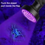 100 LED 395nm UV Blacklight Flashlight for Inspection - Image 11
