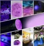 100 LED 395nm UV Blacklight Flashlight for Inspection - Image 17