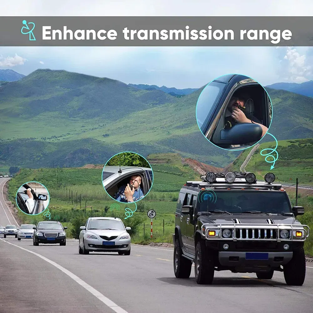 Dual Band VHF UHF Magnetic Mount Antenna for Baofeng UV-5R UV-82 Radios