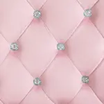 Velvet Office Chair Button Tufted Adjustable Swivel with Padded Armrests Pink - Image 8