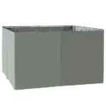 Versatile Gazebo Sidewall Set: 9.84 ft x 11.8 ft Grey 4 Panels with Hooks and Rings for Cabanas