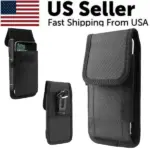 Vertical Nylon Cell Phone Holster with Belt Clip for 5.5-6.5 Inch Phones - Image 12