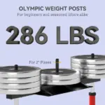 Soozier Vertical Leg Press Machine with Adjustable Leg, Back and Head Positions, Olympic Plate Compatible, Red - Image 5