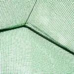 Outsunny Walk-in Greenhouse 56x29x77 inches with 4 Shelves Roll-Up Door Weatherized Cover Green - Image 9