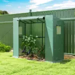 Outsunny Walk-in Portable Greenhouse Small Greenhouse for Outdoors with UV-resistant PE Cover, 6.6 ft x 2.5 ft x 5.6 ft Green - Image 10