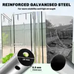 Outsunny Walk-in Tunnel Greenhouse, Hoop House Greenhouse with 8 Roll-Up Doors, 10' x 3' x 6.5', Clear - Image 5