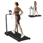 Soozier Foldable Walking Pad Treadmill 0.6-6.2 MPH with Incline LED Display and Remote Control - Image 11