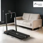 Soozier Foldable Walking Pad Treadmill 0.6-6.2 MPH with Incline LED Display and Remote Control - Image 3
