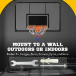 Soozier Wall Mounted Basketball Hoop Mini with 45'' x 29'' Shatter Proof Backboard Durable Rim for Indoor Outdoor - Image 4