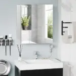 Kleankin Wall Mounted Mirror Cabinet, Bathroom Medicine Cabinet with Mirror, 3 Doors and Adjustable Shelves, White - Image 2