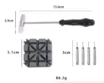 Watch Band Link Remover Repair Tool Kit with Hammer Punch Pins and Holder - Image 15