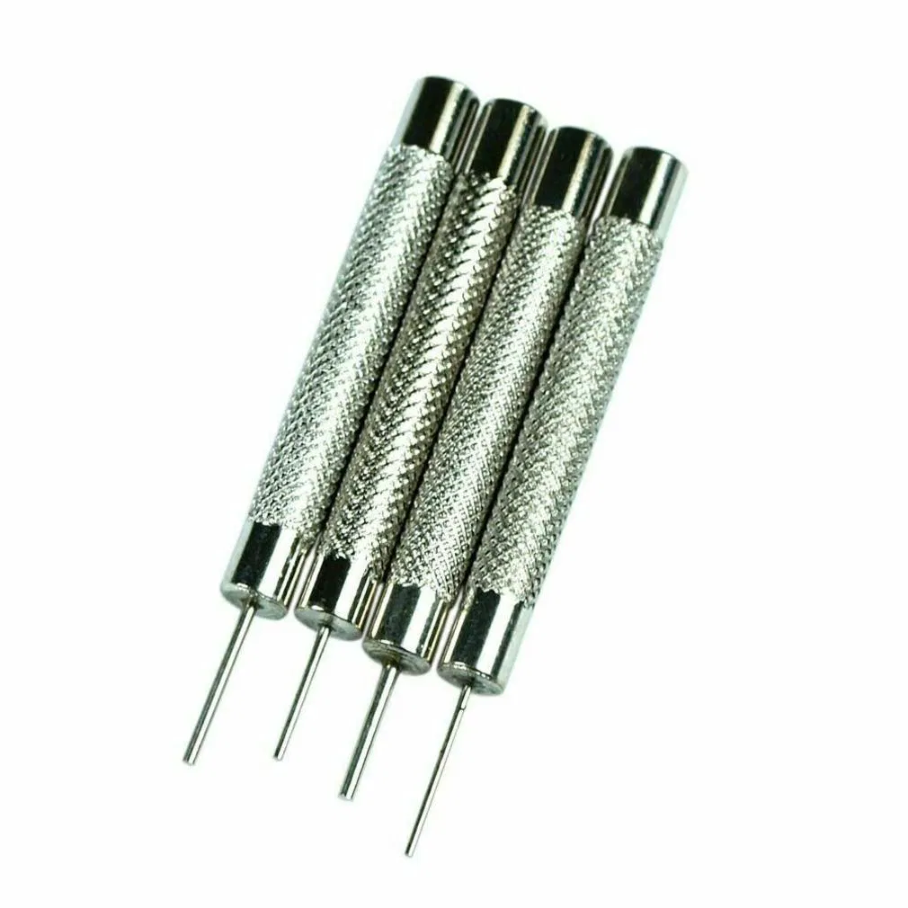 Watch Band Link Remover Repair Tool Kit with Hammer Punch Pins and Holder