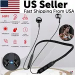 Bluetooth 5.0 Magnetic Neckband Sports Earbuds, IPX7