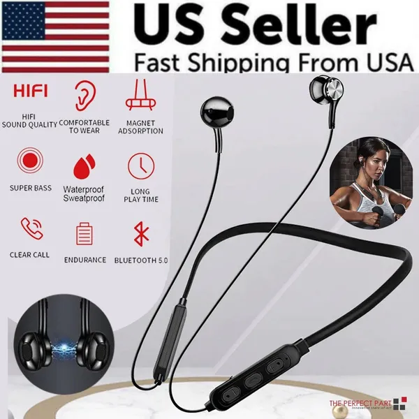 waterproof-bluetooth-50-earbuds-stereo-sport-wireless-headphones-in-ear-headset-6.webp Bluetooth 5.0 Magnetic Neckband Sports Earbuds, IPX7 - Image 1