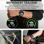 IP68 Bluetooth Smartwatch with Heart Rate Activity Sleep Tracking and Calling - Image 3