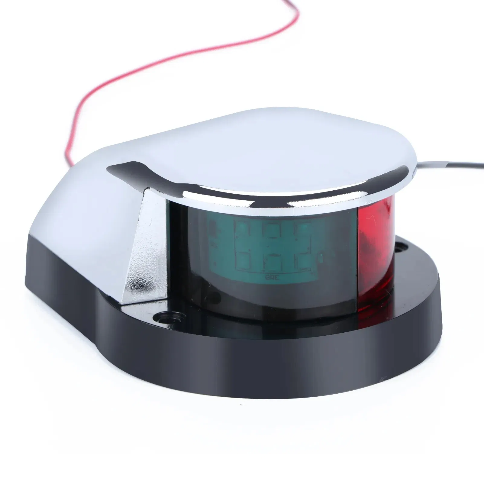 12V Red Green LED Bow Navigation Light for Boats and Pontoons, IP67