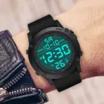 Waterproof Digital Sports Watch with LED Backlight for Men - Image 4