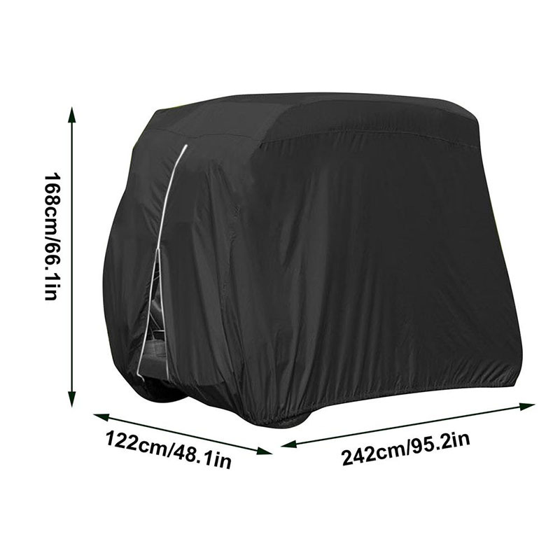 Waterproof 4 Passenger Golf Cart Cover for EZGO Club Car and Yamaha
