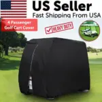 Waterproof 4 Passenger Golf Cart Cover for EZGO Club Car and Yamaha
