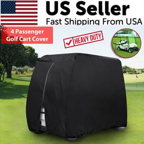 waterproof-golf-cart-cover-zipper-4-passenger-ez-go-club-car-yamaha-elastic-hem-6.webp Waterproof 4 Passenger Golf Cart Cover for EZGO Club Car and Yamaha - Image 1