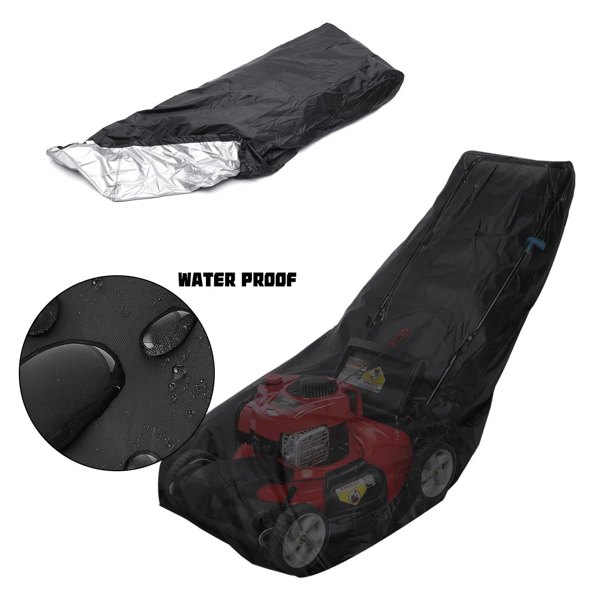 Waterproof Heavy Duty Lawn Mower Cover with UV Protection Universal Fit