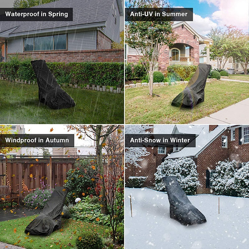 Waterproof Heavy Duty Lawn Mower Cover with UV Protection Universal Fit