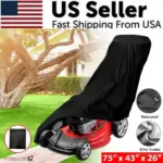 Waterproof Heavy Duty Lawn Mower Cover with UV Protection Universal Fit