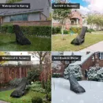 Waterproof Heavy Duty Lawn Mower Cover with UV Protection Universal Fit - Image 4
