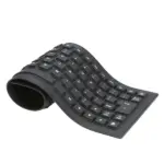 Foldable Silicone USB Keyboard Waterproof Dustproof Full Size - Image 6