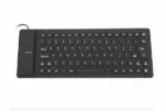 Foldable Silicone USB Keyboard Waterproof Dustproof Full Size - Image 12