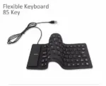 Foldable Silicone USB Keyboard Waterproof Dustproof Full Size - Image 13