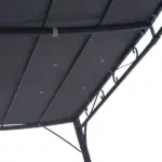Outsunny Weatherproof Backyard Oasis: 10x10 Gray Gazebo Canopy Shelter with Patio Flair - Image 8