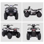White 12V Kids ATV Electric Ride-On Car 4 Wheeler with Music LED Headlights for Children 3-5 Years - Image 8